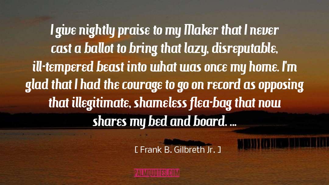 Flea quotes by Frank B. Gilbreth Jr.