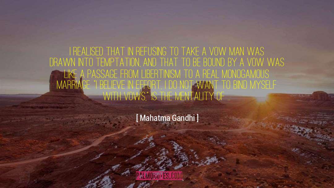 Flee From Satan quotes by Mahatma Gandhi