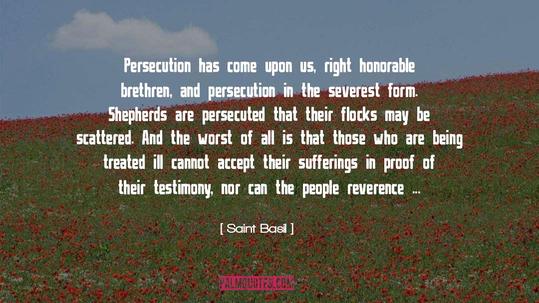 Fleeing Persecution quotes by Saint Basil