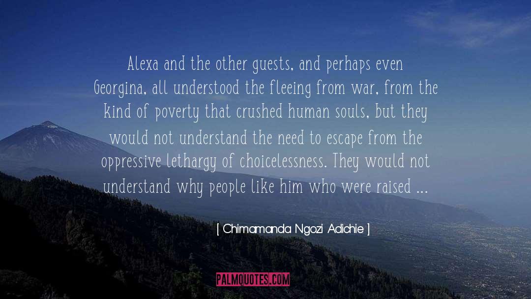 Fleeing quotes by Chimamanda Ngozi Adichie