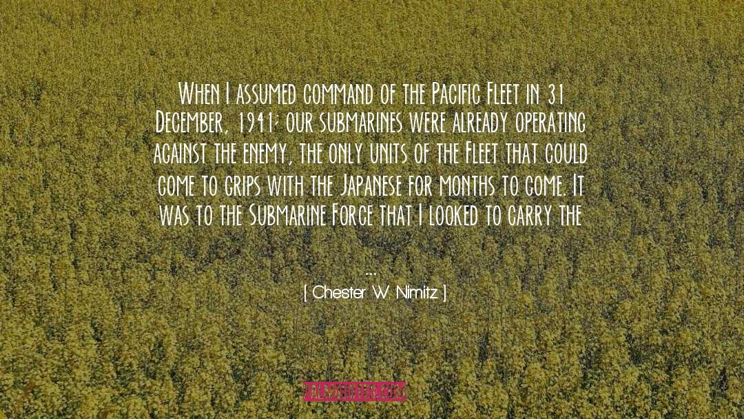 Fleet quotes by Chester W. Nimitz