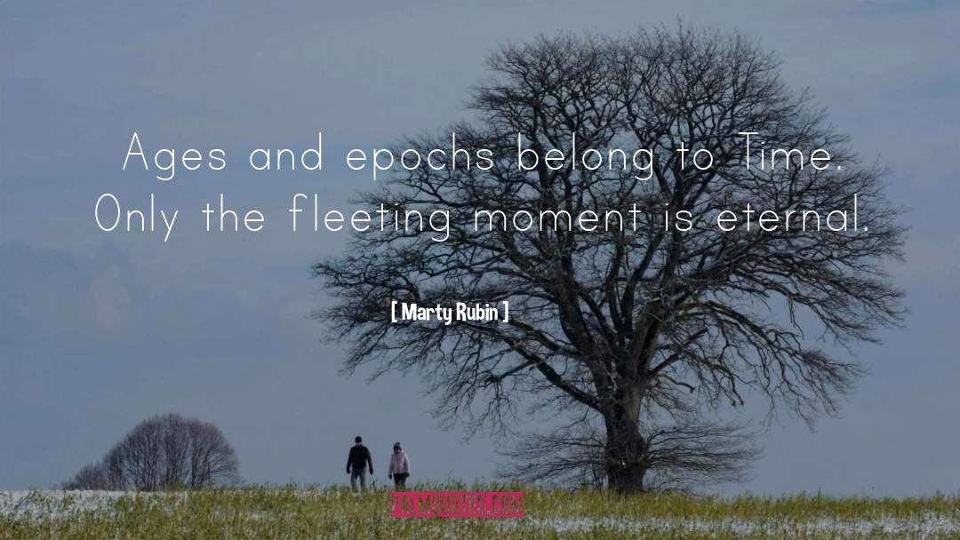 Fleeting Moment quotes by Marty Rubin