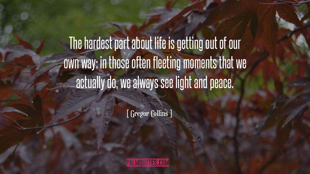 Fleeting Moments quotes by Gregor Collins