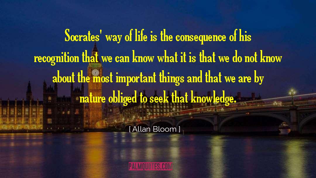 Fleeting Nature Of Life quotes by Allan Bloom