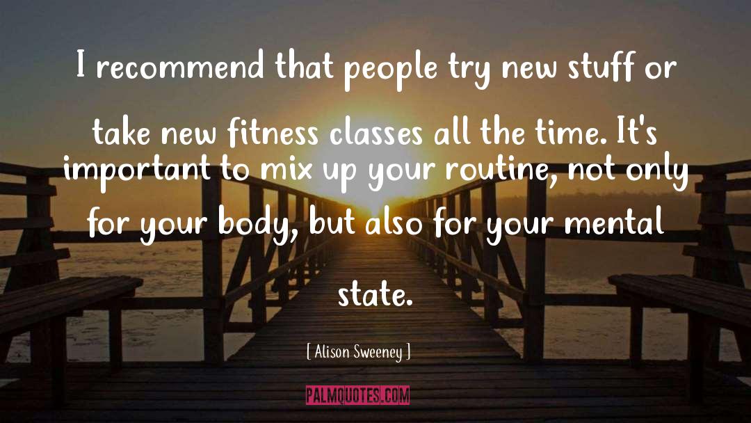 Fleetly Fitness quotes by Alison Sweeney