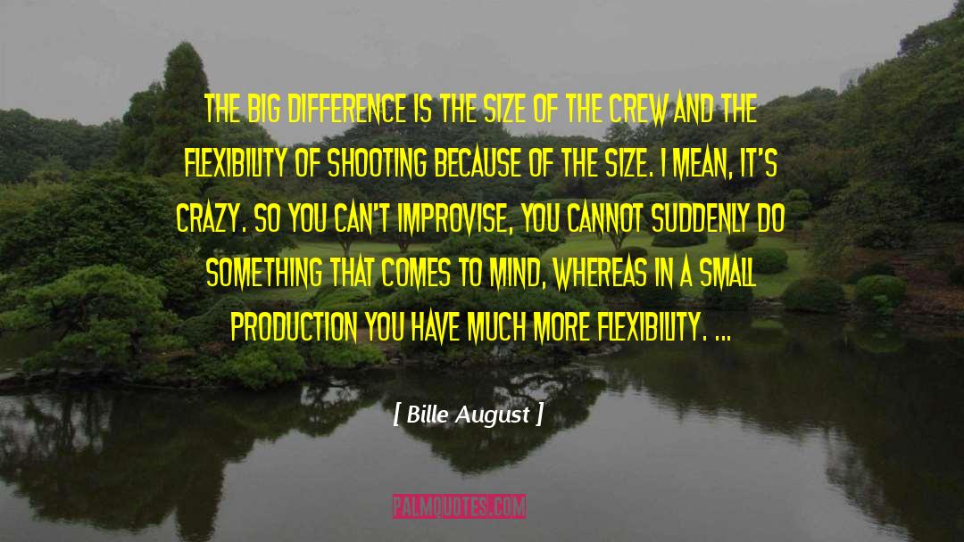 Flexibility quotes by Bille August