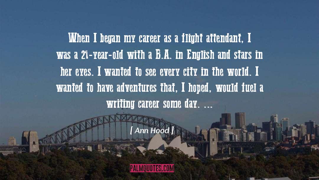 Flight Attendant Graduation quotes by Ann Hood