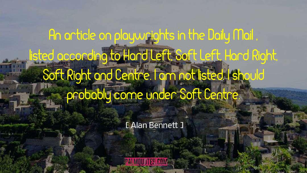 Flight Centre quotes by Alan Bennett