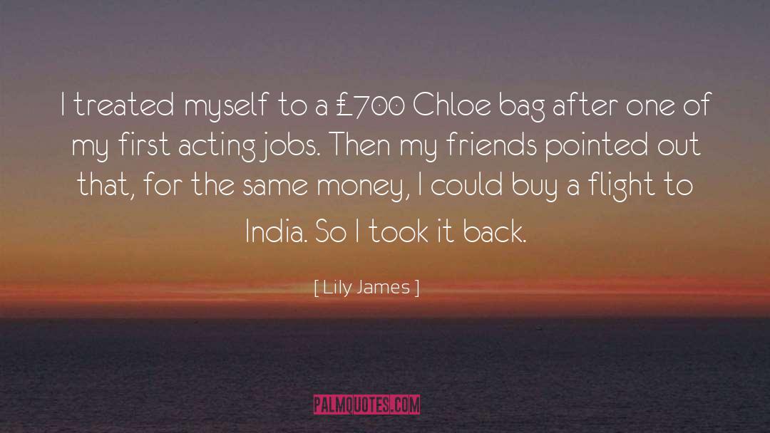 Flight quotes by Lily James