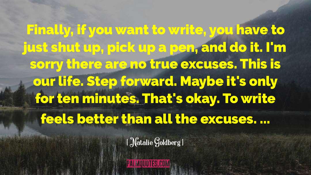 Flimsy Excuses quotes by Natalie Goldberg