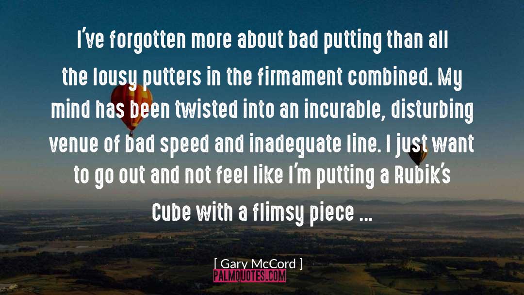 Flimsy quotes by Gary McCord