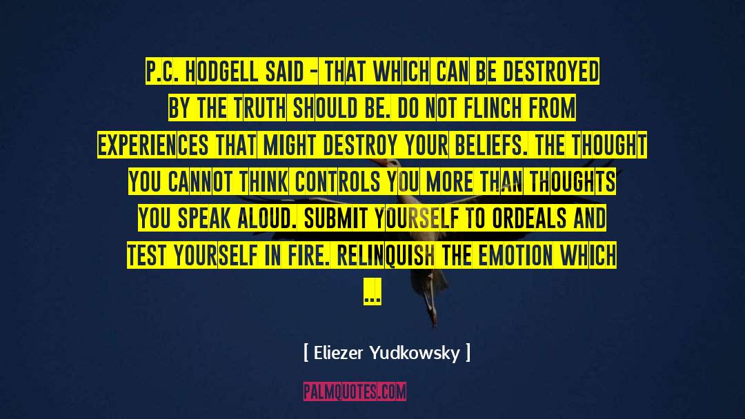 Flinch quotes by Eliezer Yudkowsky