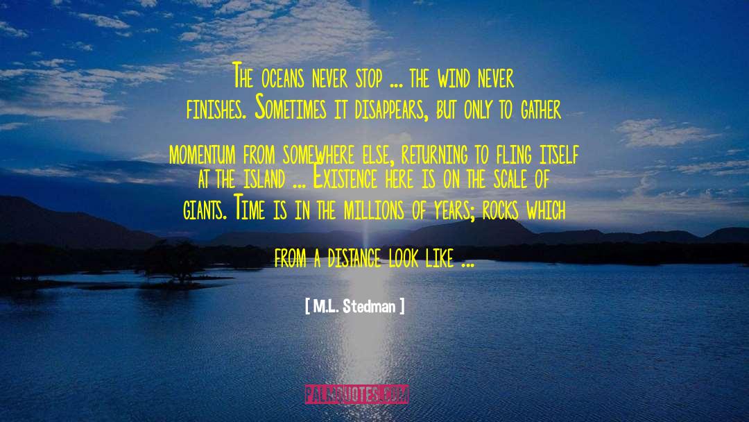 Fling quotes by M.L. Stedman