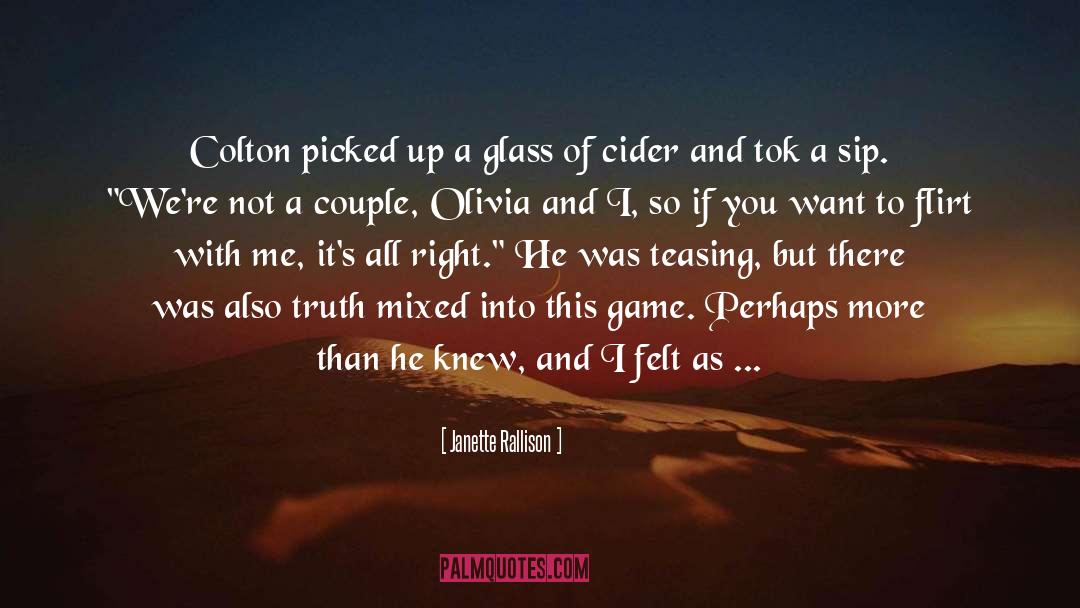 Flirt quotes by Janette Rallison