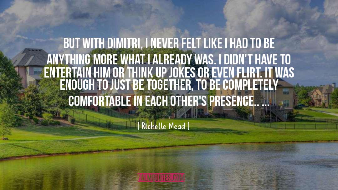 Flirt quotes by Richelle Mead