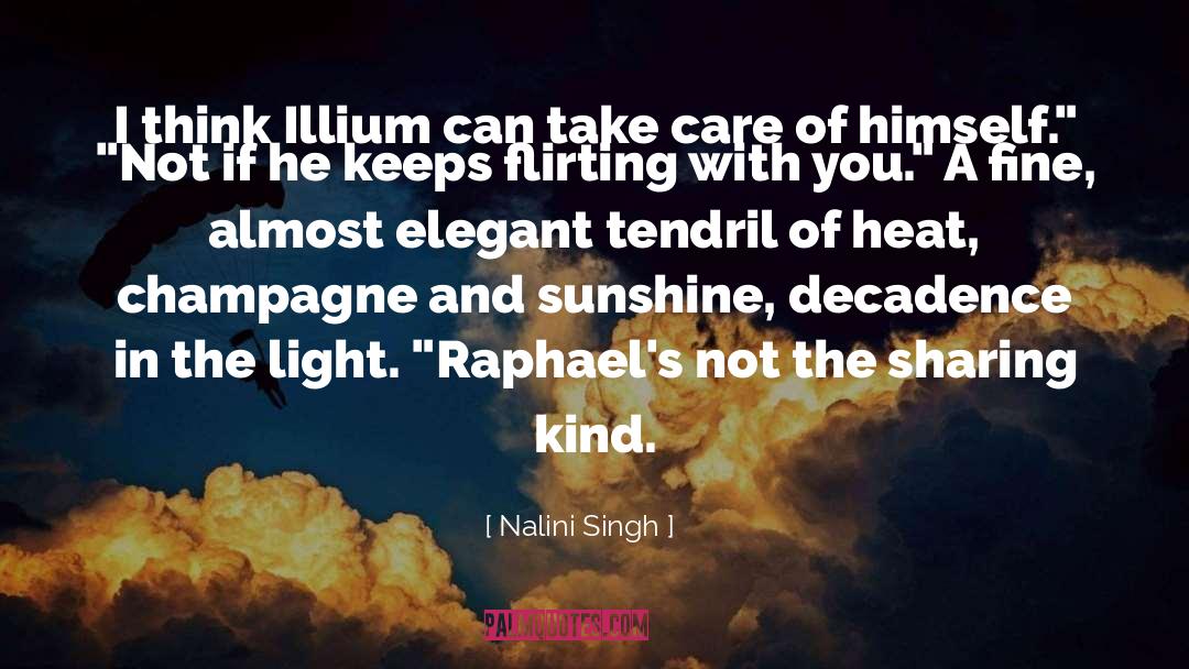 Flirting Audultry quotes by Nalini Singh