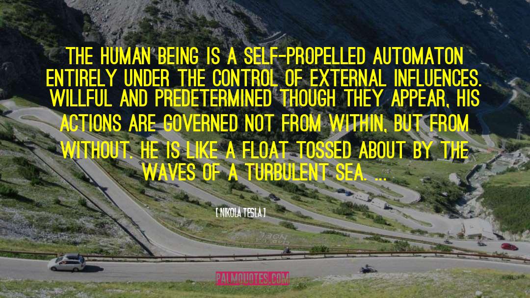 Float quotes by Nikola Tesla