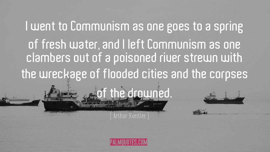 Flooded quotes by Arthur Koestler