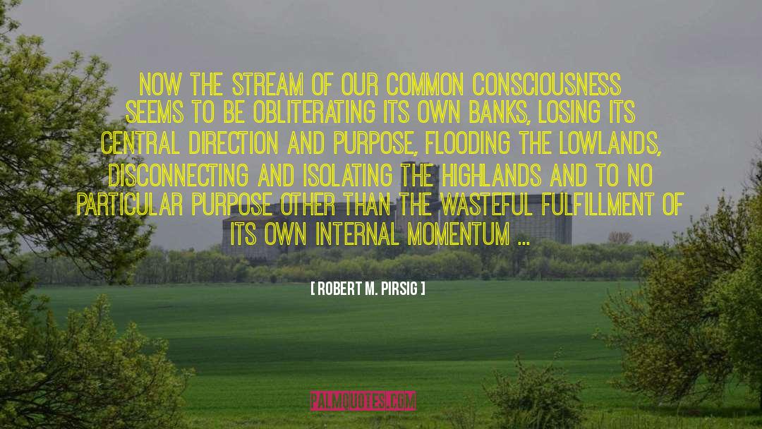 Flooding quotes by Robert M. Pirsig