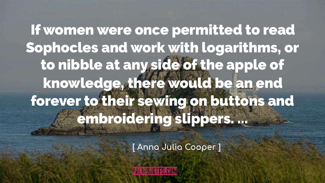 Floppies Slippers quotes by Anna Julia Cooper
