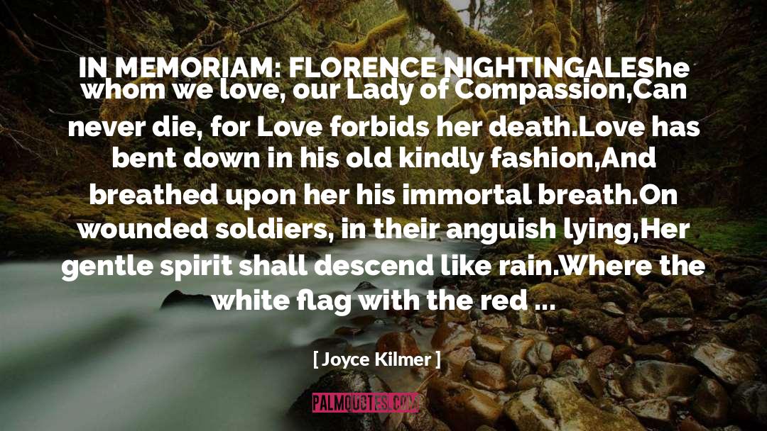 Florence Nightingale quotes by Joyce Kilmer