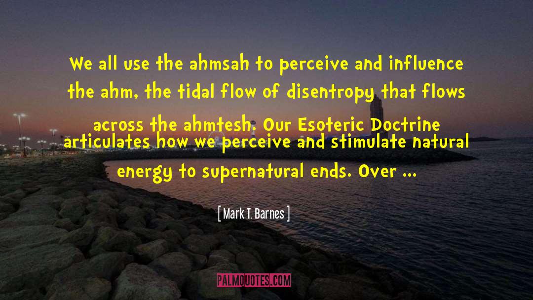 Flow Of Energy quotes by Mark T. Barnes