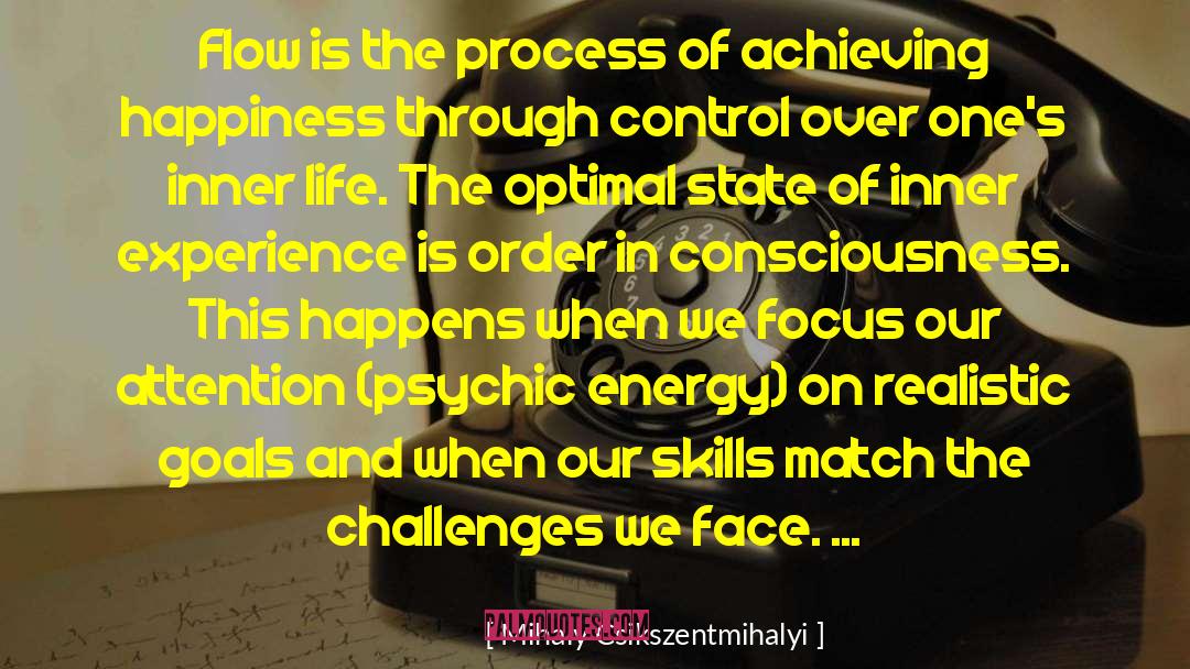 Flow Of Energy quotes by Mihaly Csikszentmihalyi