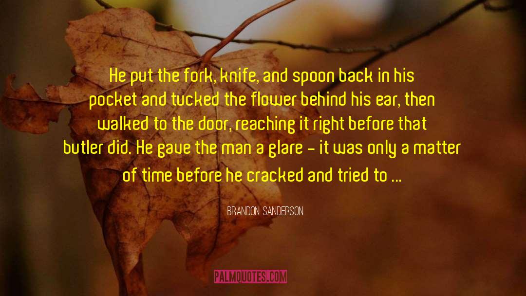 Flower Behind Ear quotes by Brandon Sanderson