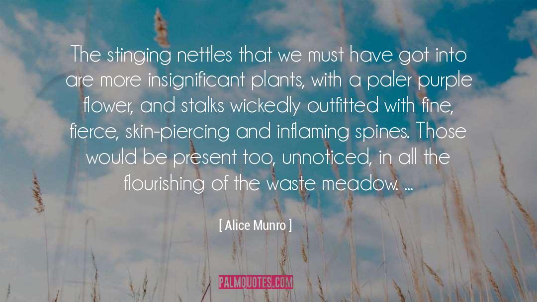 Flower quotes by Alice Munro