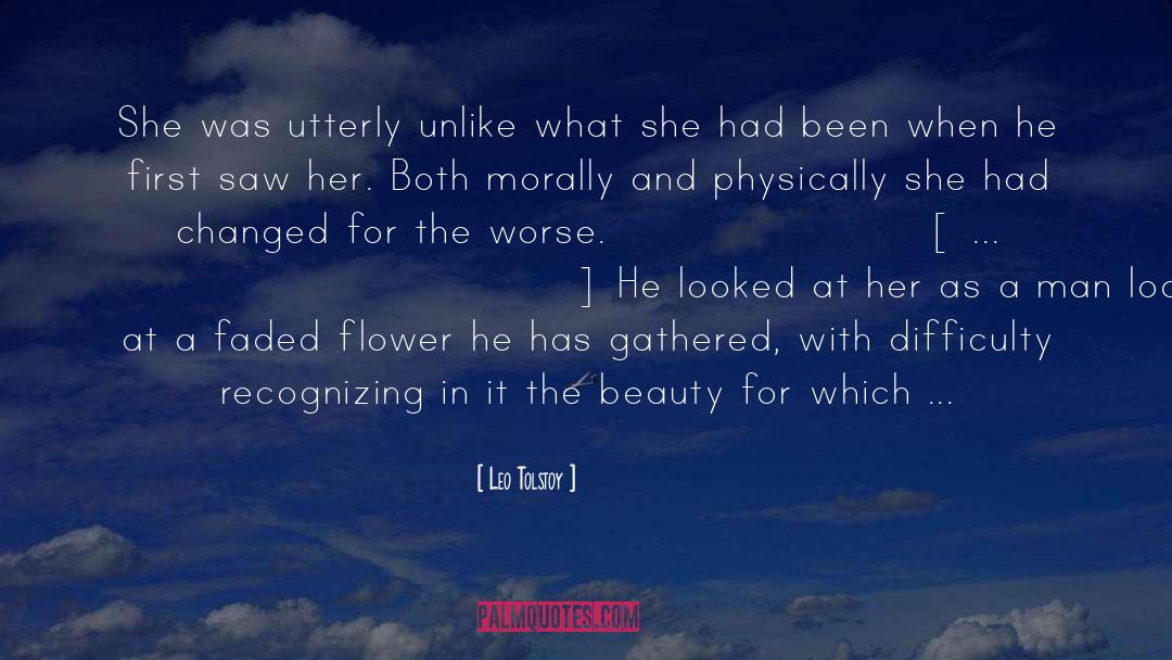 Flower quotes by Leo Tolstoy