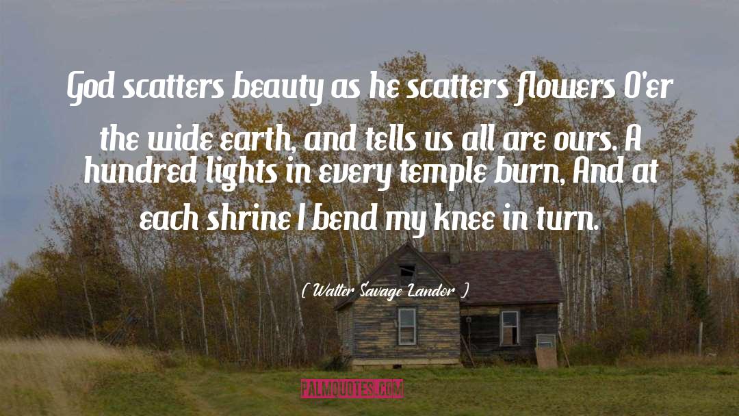 Flower quotes by Walter Savage Landor