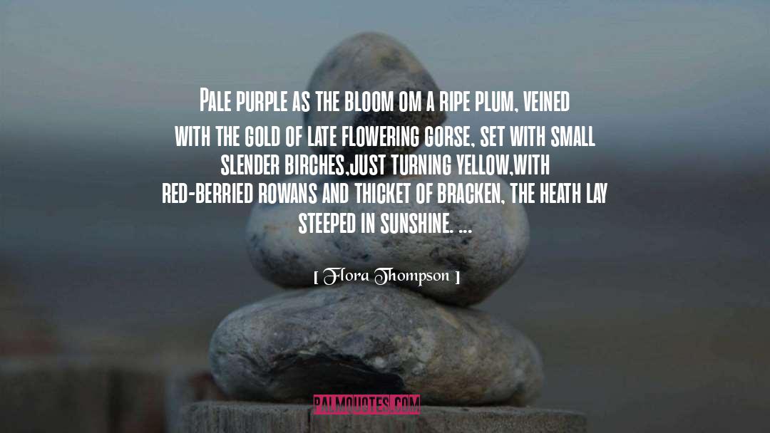 Flowering quotes by Flora Thompson