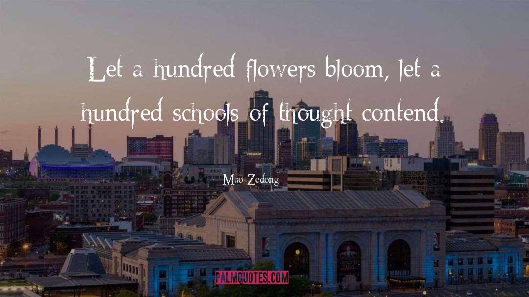 Flowers Bloom quotes by Mao Zedong