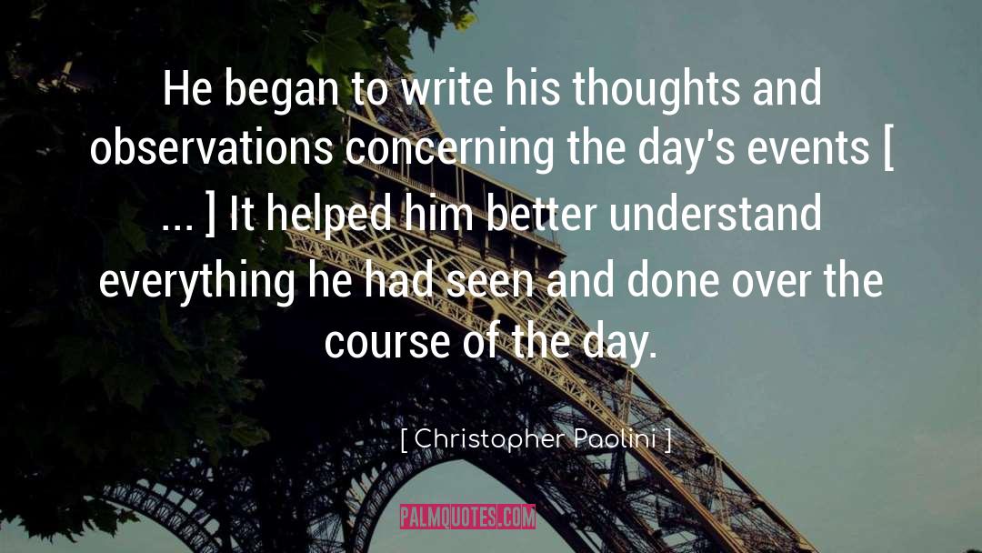 Flowers Of Thoughts quotes by Christopher Paolini