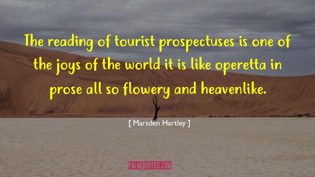 Flowery quotes by Marsden Hartley