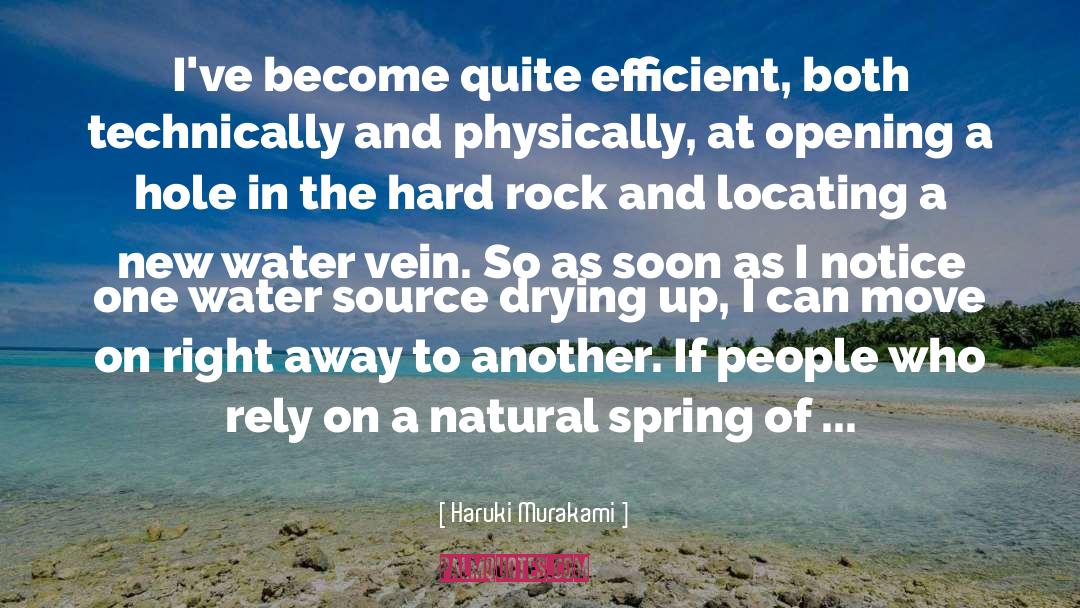 Flowing Water quotes by Haruki Murakami