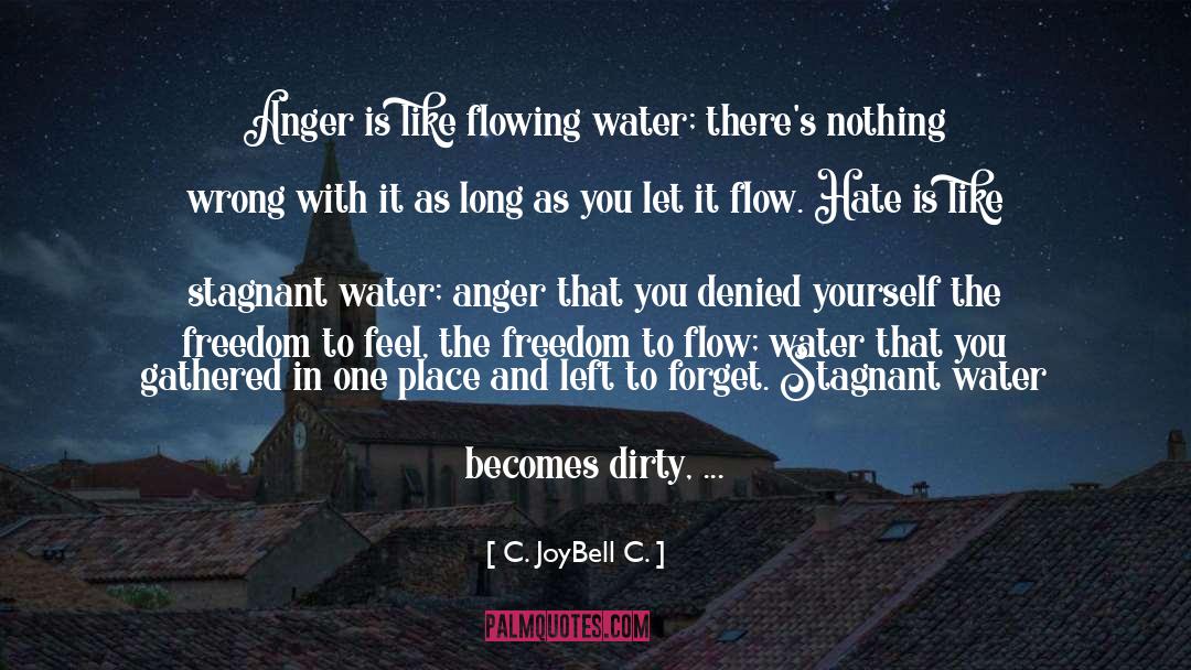 Flowing Water quotes by C. JoyBell C.