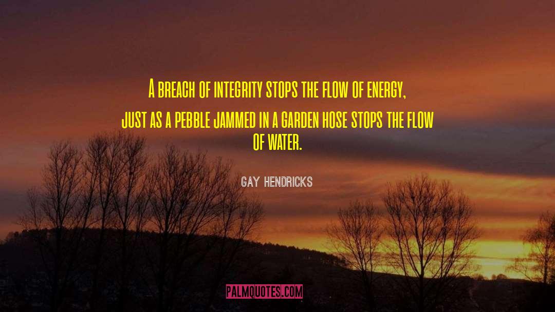 Flowing Water quotes by Gay Hendricks