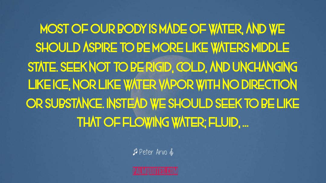 Flowing Water quotes by Peter Arvo