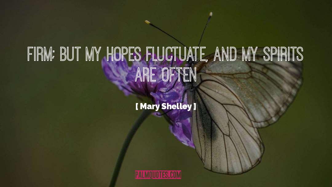 Fluctuate quotes by Mary Shelley
