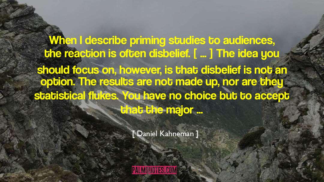 Flukes quotes by Daniel Kahneman