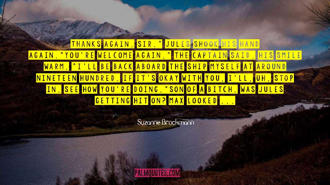 Flustered quotes by Suzanne Brockmann