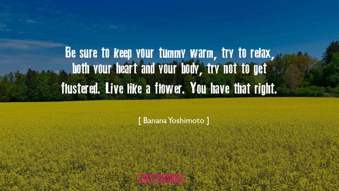 Flustered quotes by Banana Yoshimoto