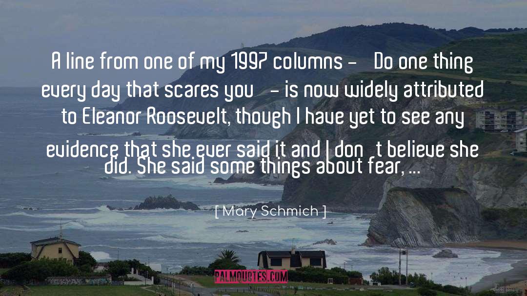 Fluted Columns quotes by Mary Schmich