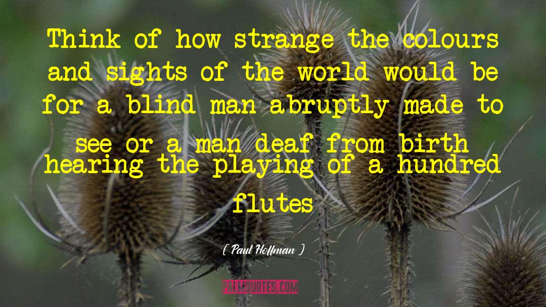 Flutes quotes by Paul Hoffman