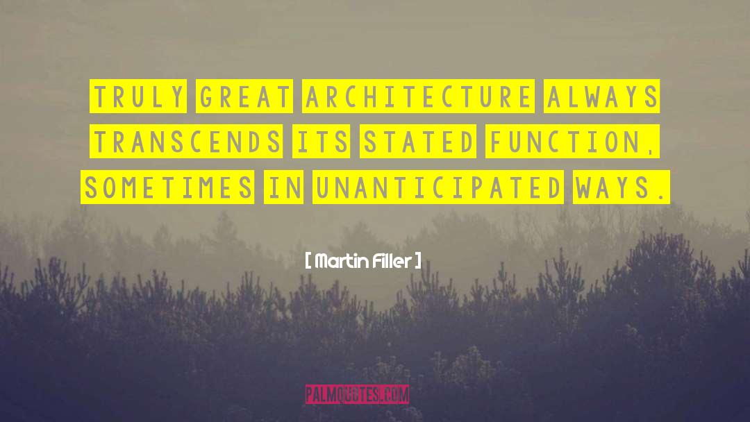 Fluting Architecture quotes by Martin Filler