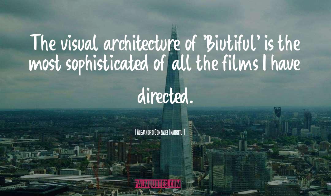 Fluting Architecture quotes by Alejandro Gonzalez Inarritu