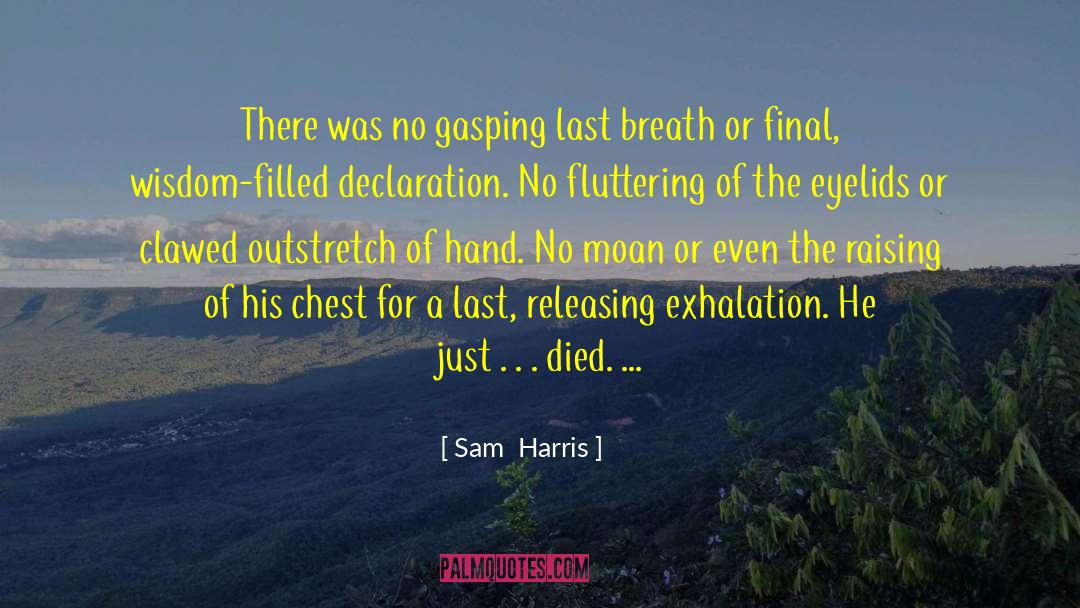 Fluttering quotes by Sam  Harris