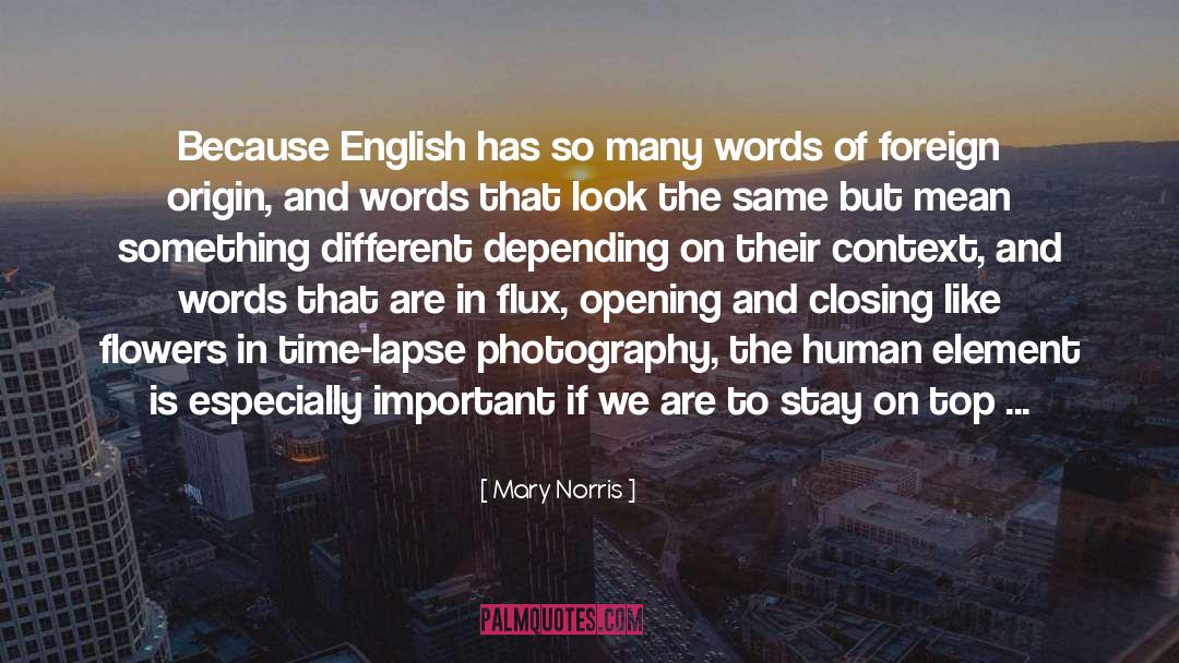 Flux quotes by Mary Norris