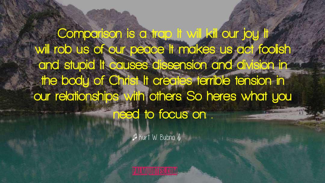 Focus And Concentration quotes by Kurt W. Bubna